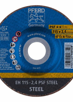 Disque à tronçonner PFERD PSF STEEL D125x2,4mm décalé (4000841283)