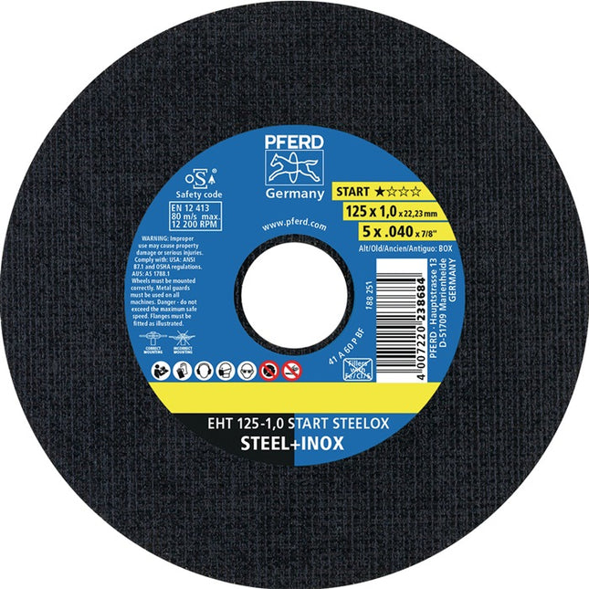 PFERD Cutting disc START STEELOX D125x1mm straight ( 8001720460 )
