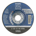 Disco abrasivo PFERD SG STEEL D125xS4.1mm (4000842014)