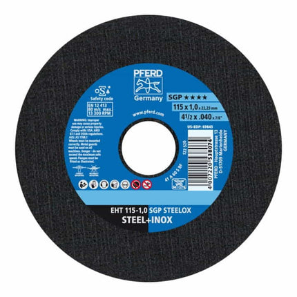 PFERD cutting disc SGP STEELOX D115x1mm straight ( 4000843067 )