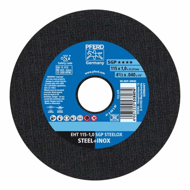 Disco da taglio PFERD SGP STEELOX D115x1mm diritto ( 4000843067 )