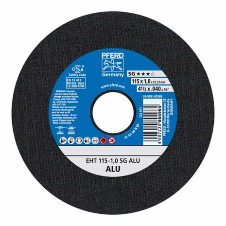 Disco de corte PFERD SG ALU D125x1mm recto (4000843078)