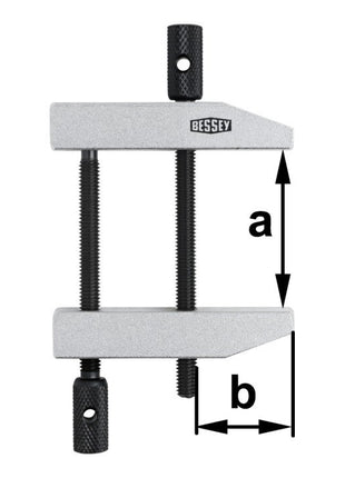 BESSEY Abrazadera de tornillo paralelo PA ancho de luz 36 mm (4000831576)