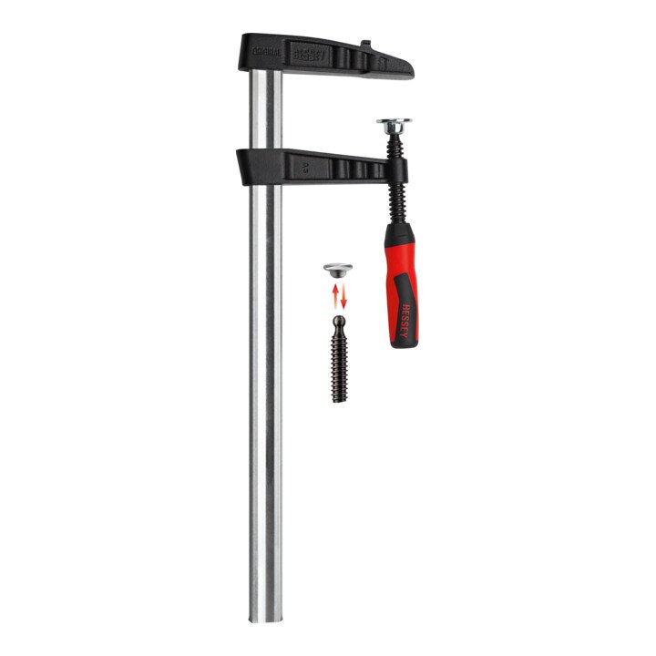 BESSEY Temperguss Schraubknecht TGK 2K Spannweite 2000 mm Ausladung 120 mm 4000831771  1 - toolbrothers