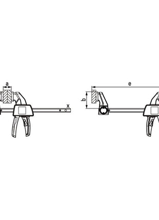 Pince à une main BESSEY EZ portée 600 mm (4000831646)