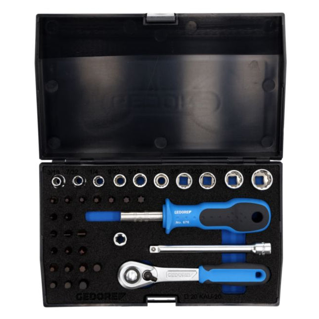 GEDORE socket spanner set D 20 KAU-20 37-piece 1/4 ″ ( 4000770667 )