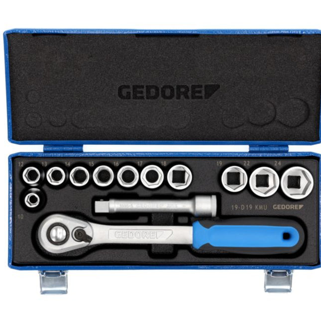 GEDORE Steckschlüsselsatz 19 KMU-20 13-teilig 1/2 ″ ( 4000880496 )