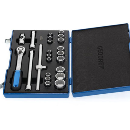 Set di chiavi a bussola GEDORE D19 EMU-20 23 pezzi 1/2 ″ ( 4000880523 )