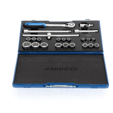 Set di chiavi a bussola GEDORE D19 EMU-20 23 pezzi 1/2 ″ ( 4000880523 )