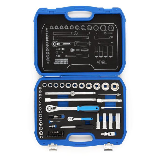 GEDORE Steckschlüsselsatz 19 BMC 20 69-teilig 1/4 + 1/2 ″ ( 4000820592 )