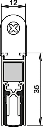 ATHMER Türdichtung Doppeldicht® M-12/35 1-393 2-seitig Länge 1083 mm ( 3327023028 )