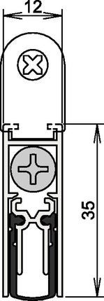 ATHMER Joint de porte double(R) M-12/35 1-392 1 côté longueur 1083 mm ( 3327023067 )