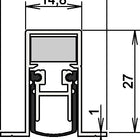 Retén para puerta ATHMER Schall-Ex(R) DUO L-15/28 OS 1-404 2 caras Longitud 833 mm ( 3327023036 )