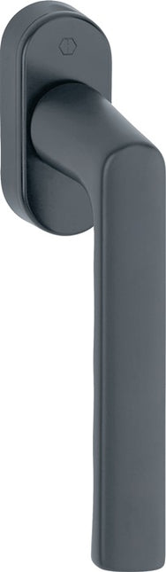 Poignée de fenêtre HOPPE Hambourg 0700L/U26 aluminium F9714M noir mat ( 3000203154 )