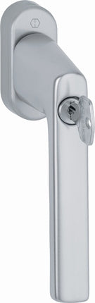 Maniglia per finestra HOPPE Hamburg 0700LS/U26 100NM Alluminio F1 Alluminio color argento ( 3000203155 )