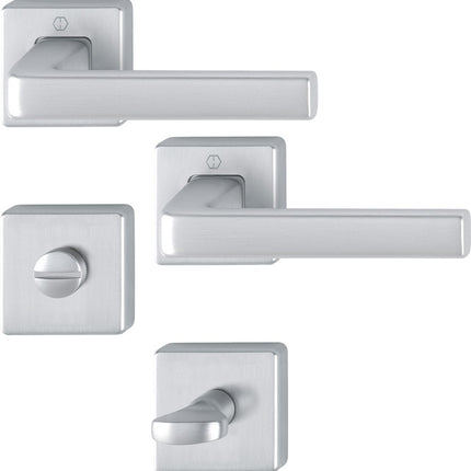 HOPPE rose set Dublin 1124 / 843KV/843KVS Aluminium F94-1 ( 3000203143 )