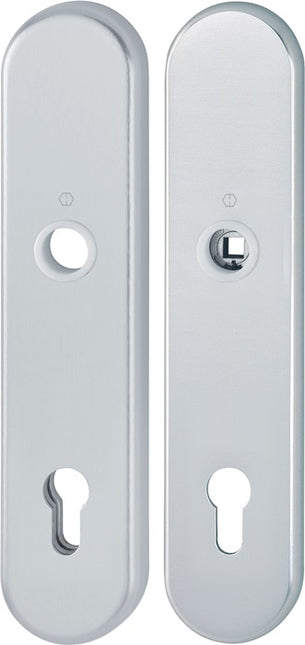 HOPPE long plate pair E3331/3310 F1 / silver-coloured F1 ( 3000209802 )