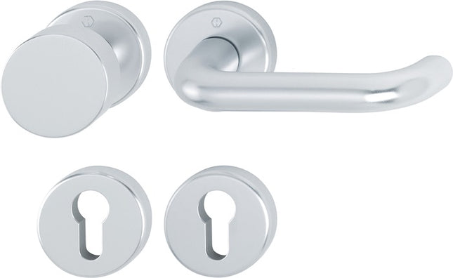 HOPPE Rosettengarnitur Paris 58/42KV/42KVS/138L Aluminium F1 ( 3000203811 )