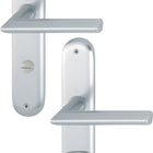 HOPPE long escutcheon set Stockholm 1140/273P Aluminium F1 ( 3000252630 )