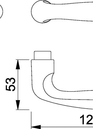 HOPPE Türdrückerpaar Verona 1510 Aluminium F2 ( 3000252586 )