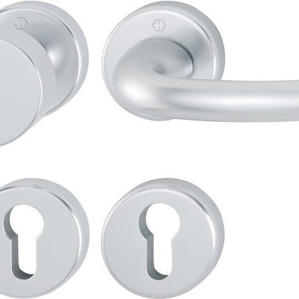 HOPPE Juego de escudos Tôkyô 58/42KV/42KVS/1710 Aluminio F1 ( 3000252623 )