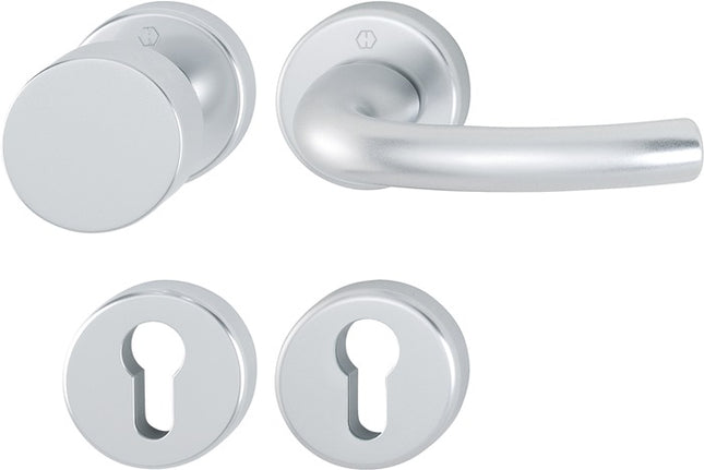 HOPPE Juego de escudos Tôkyô 58/42KV/42KVS/1710 Aluminio F1 ( 3000252623 )