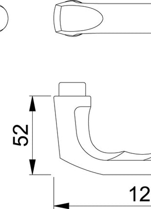 HOPPE Paire de poignées de porte London 113 aluminium F2 ( 3000252120 )