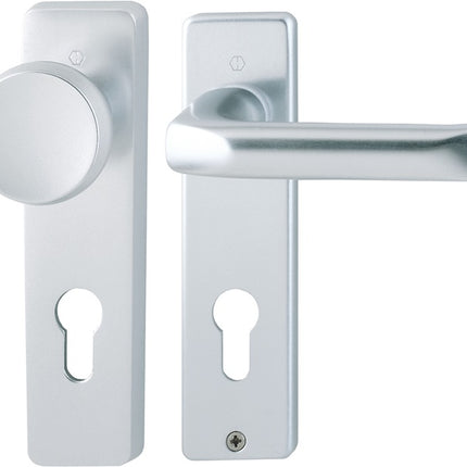 HOPPE Kurzschildgarnitur London 54/227K/202KP/AP/113 Aluminium F1 ( 3000252236 )