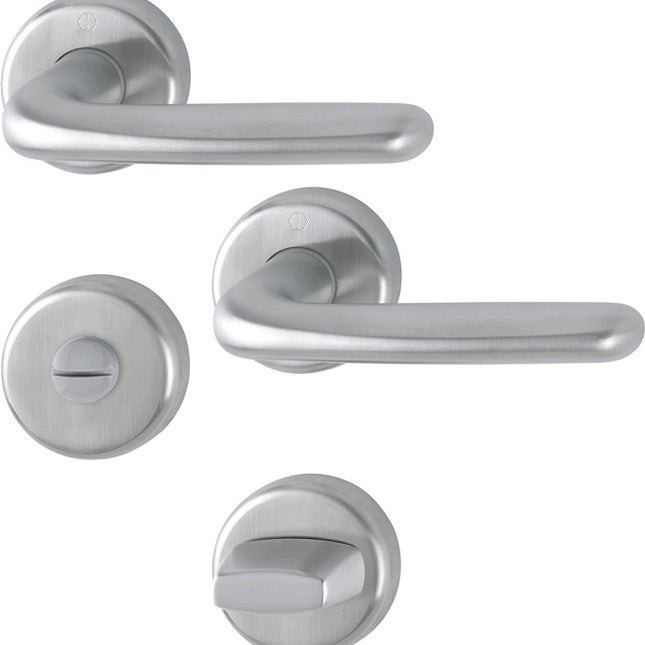 HOPPE escutcheon set Cardiff E1850Z/17KV/17KVS stainless steel F69 ( 3000252033 )