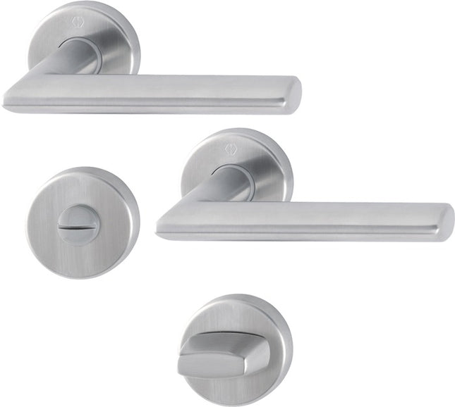 HOPPE Set di rosette Stockholm E1140Z/42KV/42KVS Acciaio inox F69 ( 3000252132 )