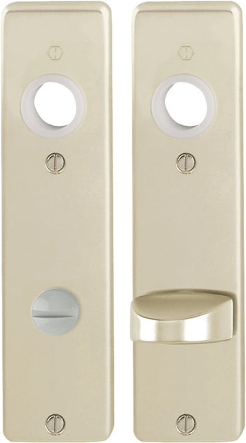 HOPPE coppia piastra posteriore corta 202KP alluminio F2 ( 3000252026 )