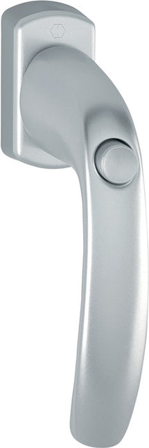 Klamka okienna HOPPE New York 0810SV/U10 aluminium F9016 / biały ( 3000203690 )