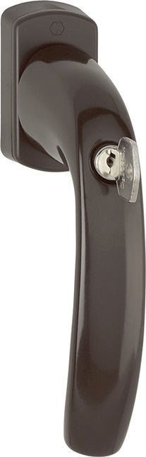 HOPPE window handle New York 0810SVS/U10 aluminium F8707 / dark brown ( 3000203583 )