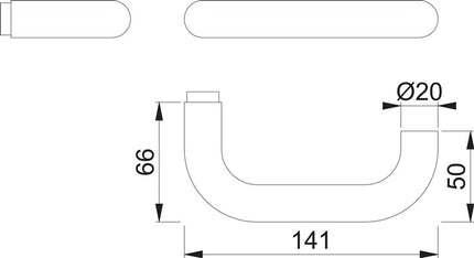 Maniglia a leva HOPPE parte perforata Paris E138Z acciaio inox F69 acciaio inox opaco ( 3000209768 )