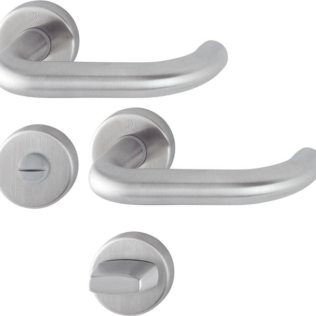 HOPPE Rosette set Paris E138Z/42KV/42KVS Stainless steel F69 ( 3000203010 )