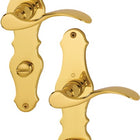 HOPPE set di rosette lunghe Weimar M112SLN/2007 ottone F71 ( 3000253092 )