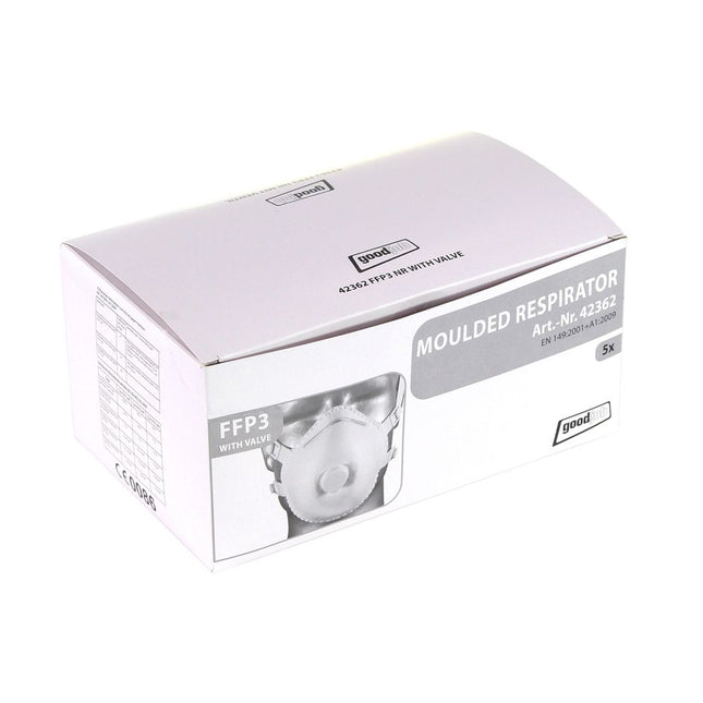 Goodjob Tector Atemschutzmaske mit Ventil FFP3 5 Stück ( 42362 ) Maske - Toolbrothers