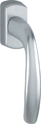 HOPPE window handle New York 0810/US10 aluminium F9 / steel-coloured ( 3000203781 )