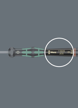 WERA Elektronik-Feinmechanik-Schraubendreher 2035 1,8 mm Klingenlänge 60 mm ( 4300001762 )