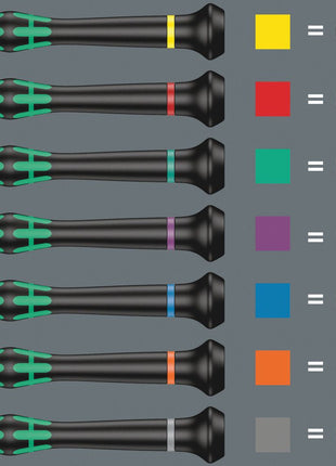 WERA Elektronik-Feinmechanik-Schraubendreher 2054 6-KT. 1,5 mm Klingenlänge 60 mm ( 4300001789 )