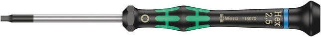 WERA Electronics precision mechanics screwdriver 2054 6-KT. 2.5 mm Blade length 60 mm ( 4300001790 )
