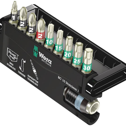WERA juego de puntas de acero inoxidable BC 10 Stainless 1 10 piezas ( 4000828393 )