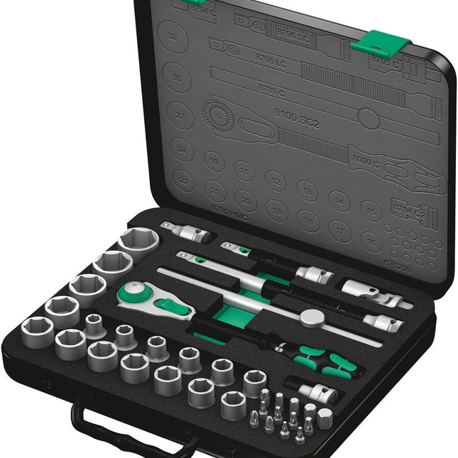 WERA Zyklop Speed 37-piece socket spanner set 1/2 ″ ( 4000820578 )