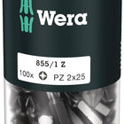WERA Bitgroßpackung 855/1 Z 1/4 ″ PZD 2 Länge 25 mm ( 4000822268 )