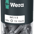 WERA Grand paquet d'embouts 867/1 Z T 10 longueur 25 mm ( 4000822272 )