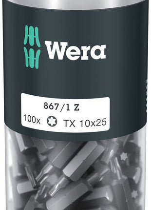 WERA Grand paquet d'embouts 867/1 Z T 10 longueur 25 mm ( 4000822272 )