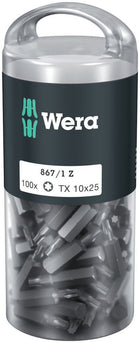 WERA Grand paquet d'embouts 867/1 Z T 10 longueur 25 mm ( 4000822272 )