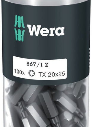 WERA Bitgroßpackung 867/1 Z 1/4 ″ T 20 Länge 25 mm ( 4000822271 )