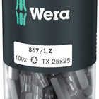 WERA Grand paquet d'embouts 867/1 Z T 25 L. 25 mm ( 4000822273 )