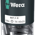 WERA large pack of bits 867/1 Z 1/4 ″ T 40 Length 25 mm ( 4000822274 )